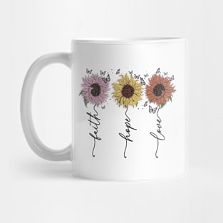 with me love flower Mug